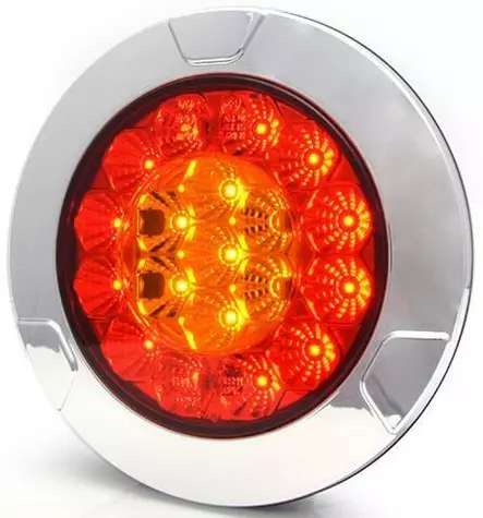 WAS Led-takavalo 150mm Kromi kehys Pinta/Uppo - Takavalot - 157980 - 1