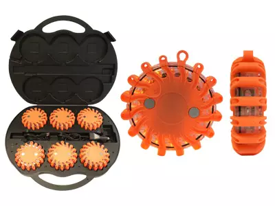 LED-VAROITUSKIEKKOSALKKU 6XLADATTAVA YKSIKKÖ - Välähdysmajakat / varoitusvilkut - 1603-580010 - 1