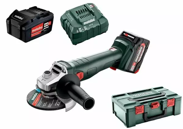 Metabo W18L9-125 Akkukulmahiomakone pkt 18V - Metabo Kulmahiomakoneet - 602247510 - 1