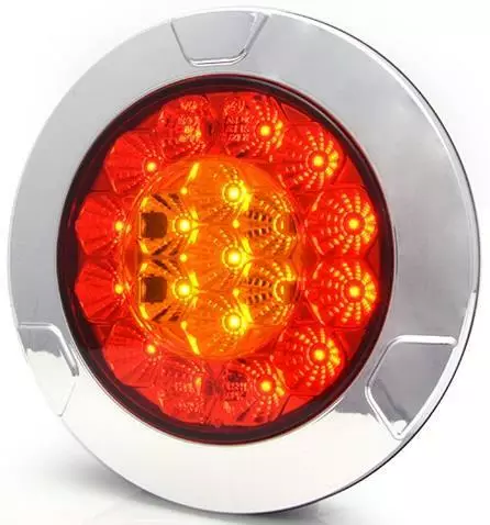 WAS Led-takavalo 150mm Kromi kehys Pinta/Uppo - Takavalot - 157980 - 1