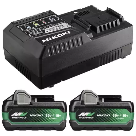 AKKUPAKETTI 36V 2 X BSL36A18X + LATURI UC18YSL3 MV - Hikoki Akut ja -laturit - 68020923 - 1