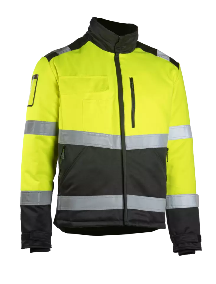 Dimex Talvitakki, kelta-musta, D-mitoitu - Dimex Työtakit - 6175X-MT - 1